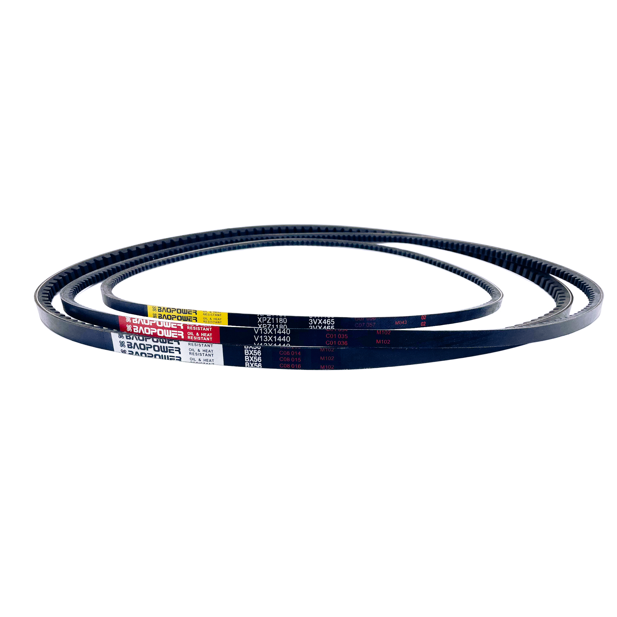 Triangle Belt Industrial Transmission Teeth Auto Cogged Rubber V-Belts